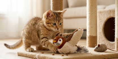 Çırpınan Kuş Kedi Oyuncağı